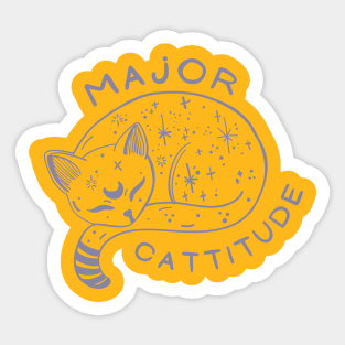 Cattitude Sticker